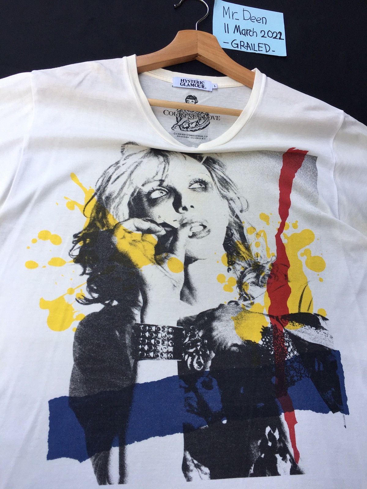 Hysteric Glamour Rare Japanese Brand Hysteric Glamour x Courtney Love TShirt Size US L / EU 52-54 / 3 - 6 Thumbnail