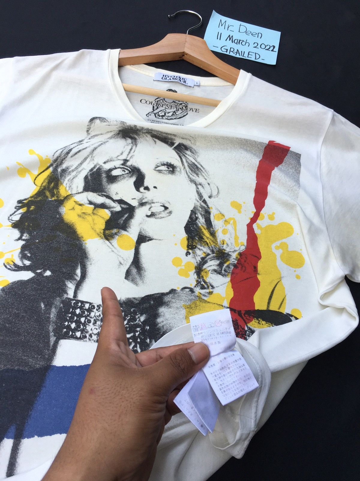 Hysteric Glamour Rare Japanese Brand Hysteric Glamour x Courtney Love TShirt Size US L / EU 52-54 / 3 - 10 Thumbnail