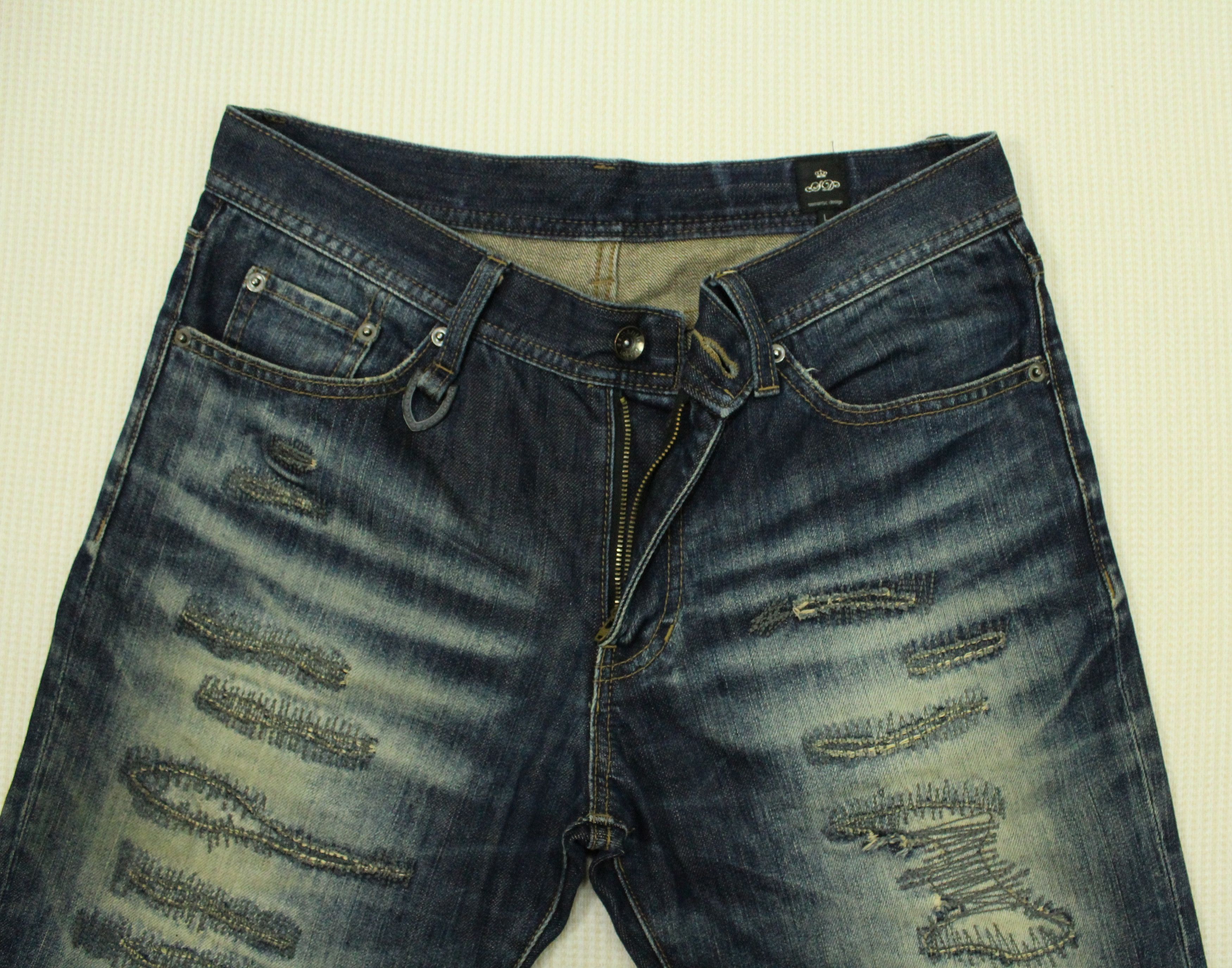 Japanese Brand SEMANTIC DESIGN Denim Distressed Style Kapital Inspired Size US 32 / EU 48 - 5 Thumbnail