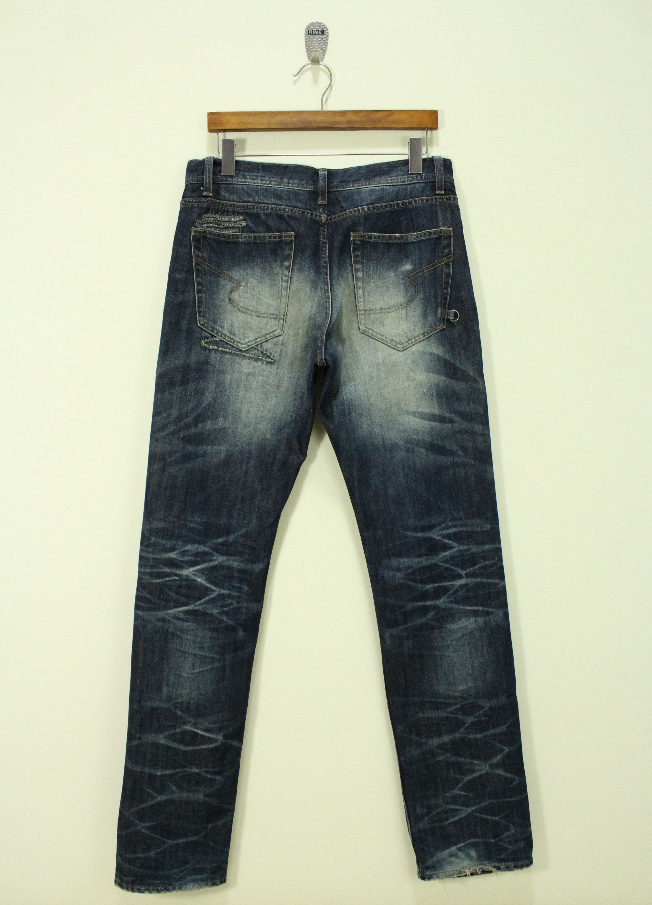 Japanese Brand SEMANTIC DESIGN Denim Distressed Style Kapital Inspired Size US 32 / EU 48 - 4 Thumbnail