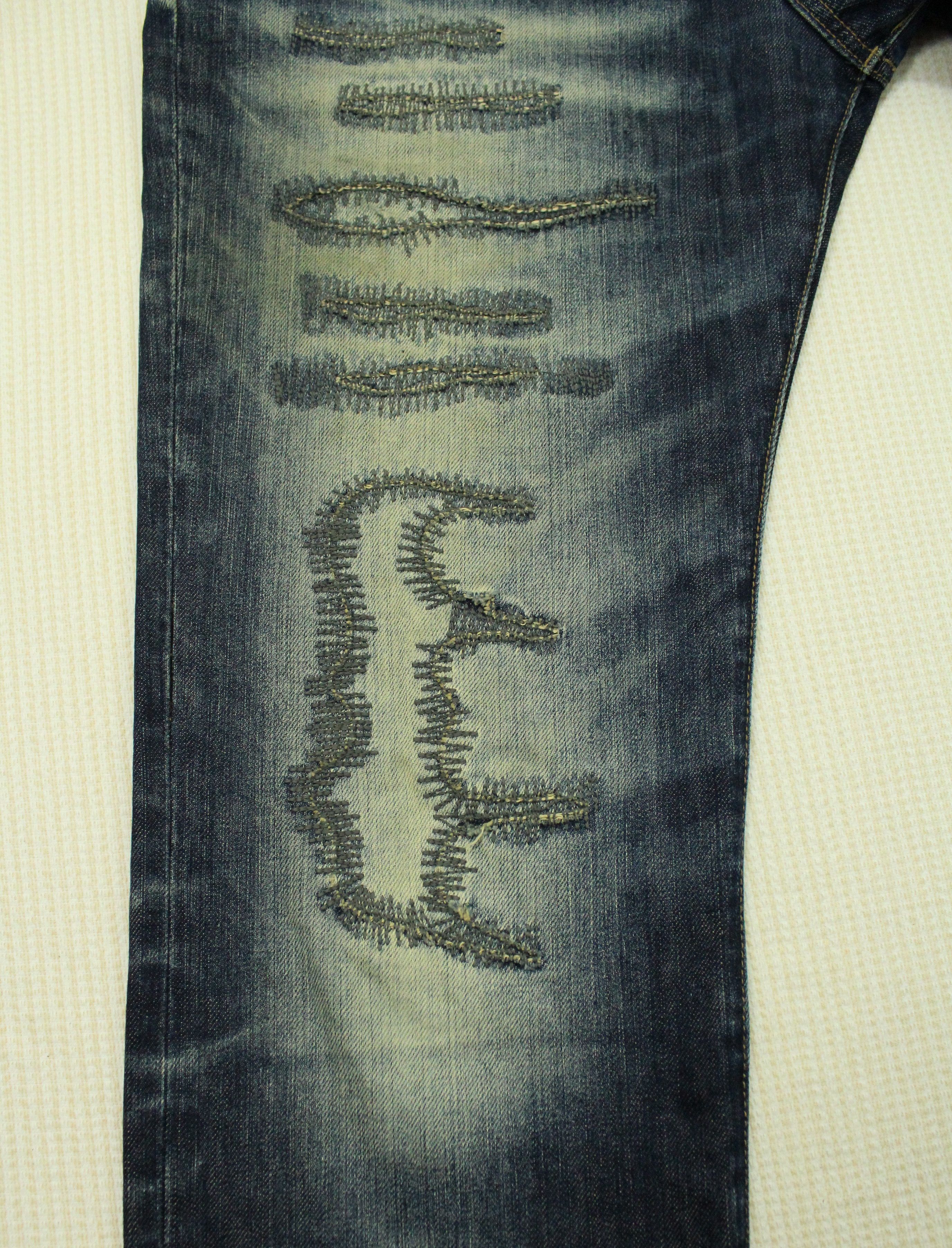 Japanese Brand SEMANTIC DESIGN Denim Distressed Style Kapital Inspired Size US 32 / EU 48 - 7 Thumbnail