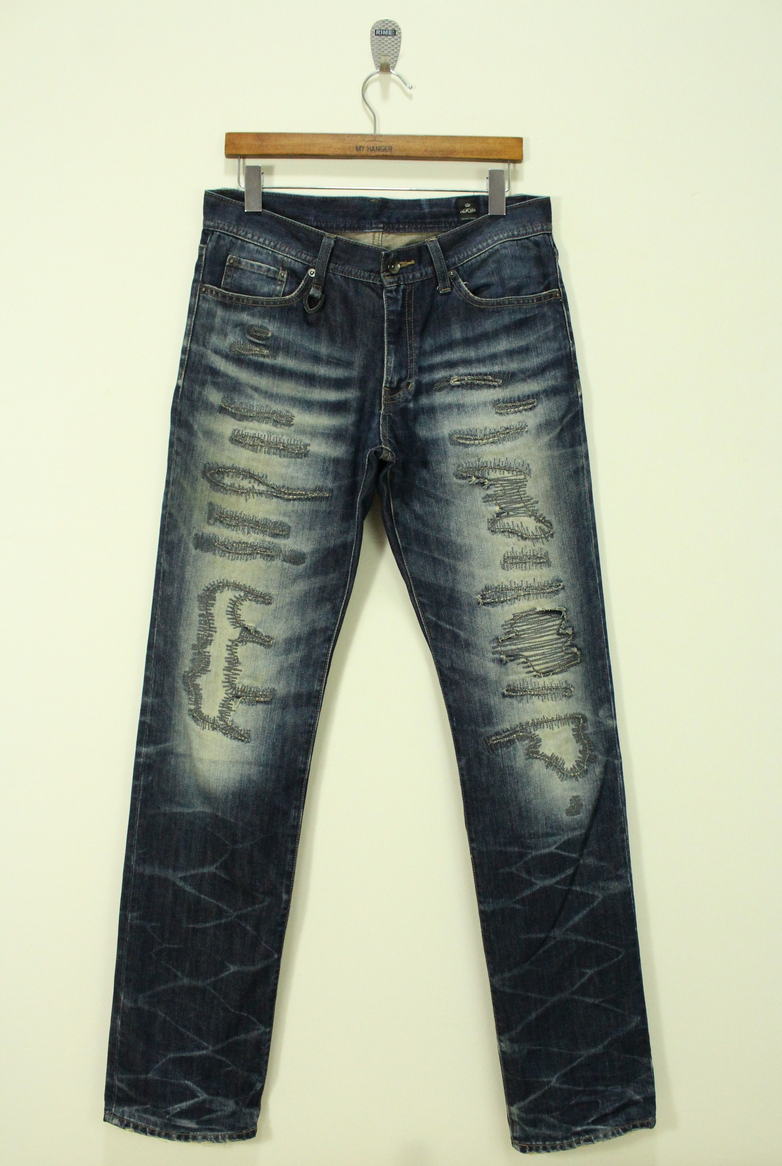 SEMANTIC DESIGN Denim Distressed Style Kapital Inspired