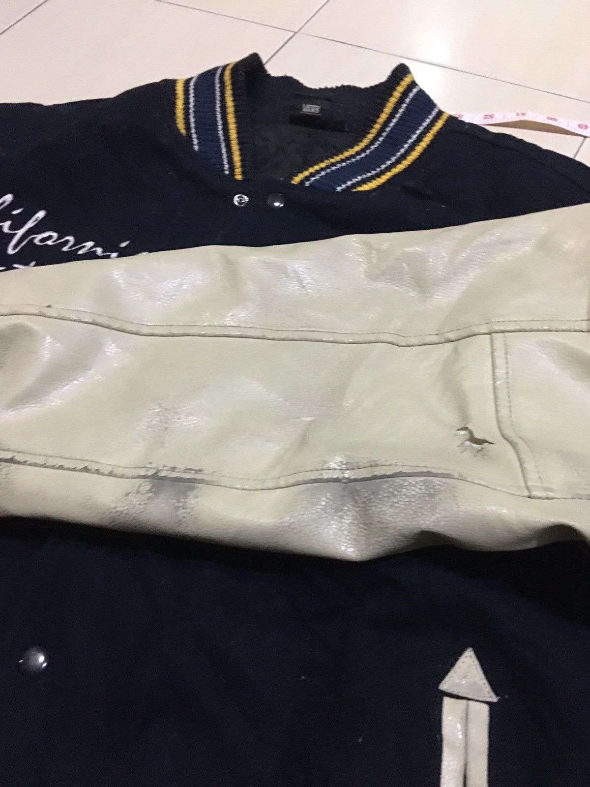 Vans Vintage Vans Skate USA big logo Embroidered Varsity Jacket Size US XXL / EU 58 / 5 - 21 Thumbnail