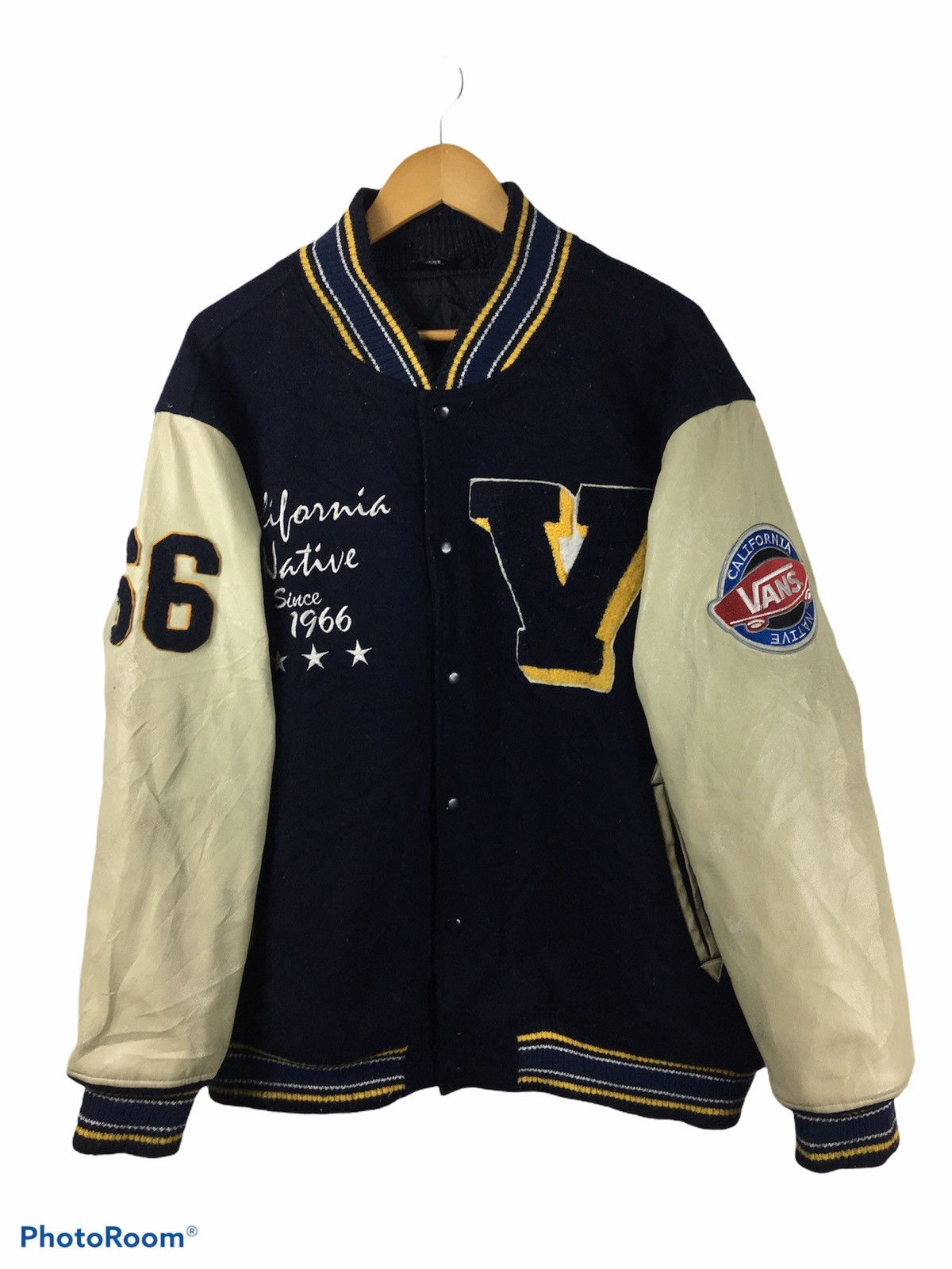 Vans Vintage Vans Skate USA big logo Embroidered Varsity Jacket Size US XXL / EU 58 / 5 - 2 Thumbnail