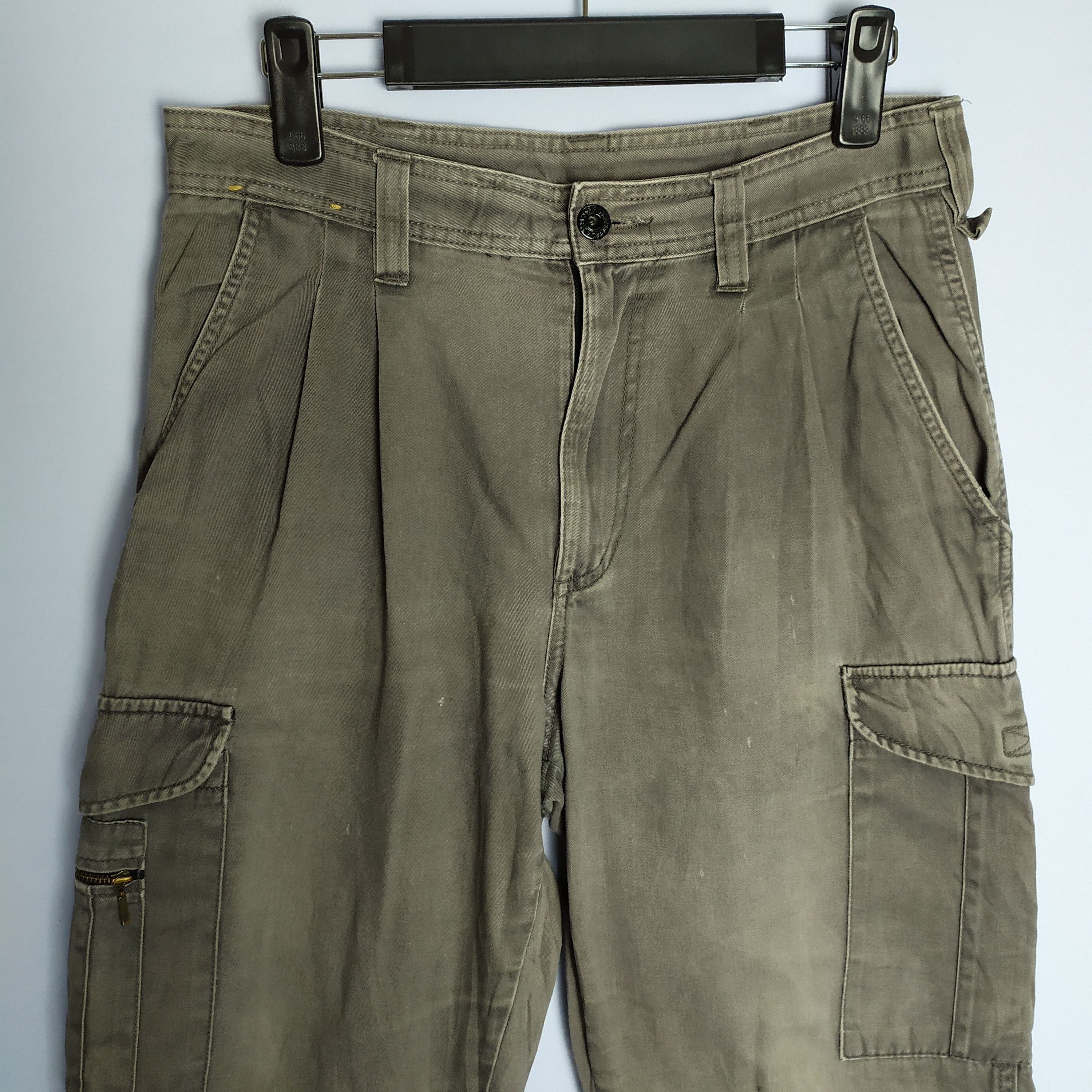 Japanese Brand × StraightFaded JAPANESE BRAND FADED CARGO PANTS/ UTILITY PANTS Size US 30 / EU 46 - 3 Thumbnail