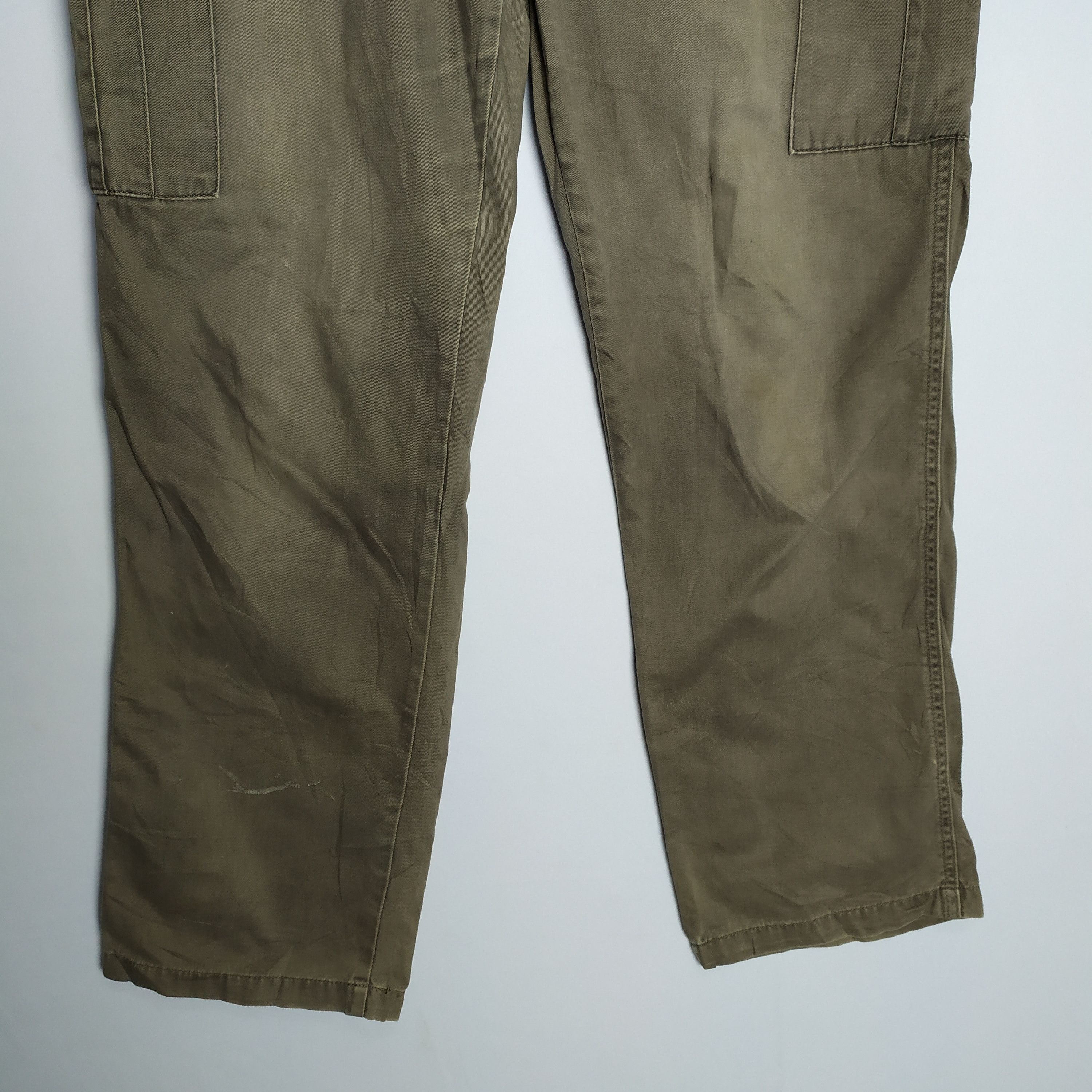 Japanese Brand × StraightFaded JAPANESE BRAND FADED CARGO PANTS/ UTILITY PANTS Size US 30 / EU 46 - 6 Thumbnail