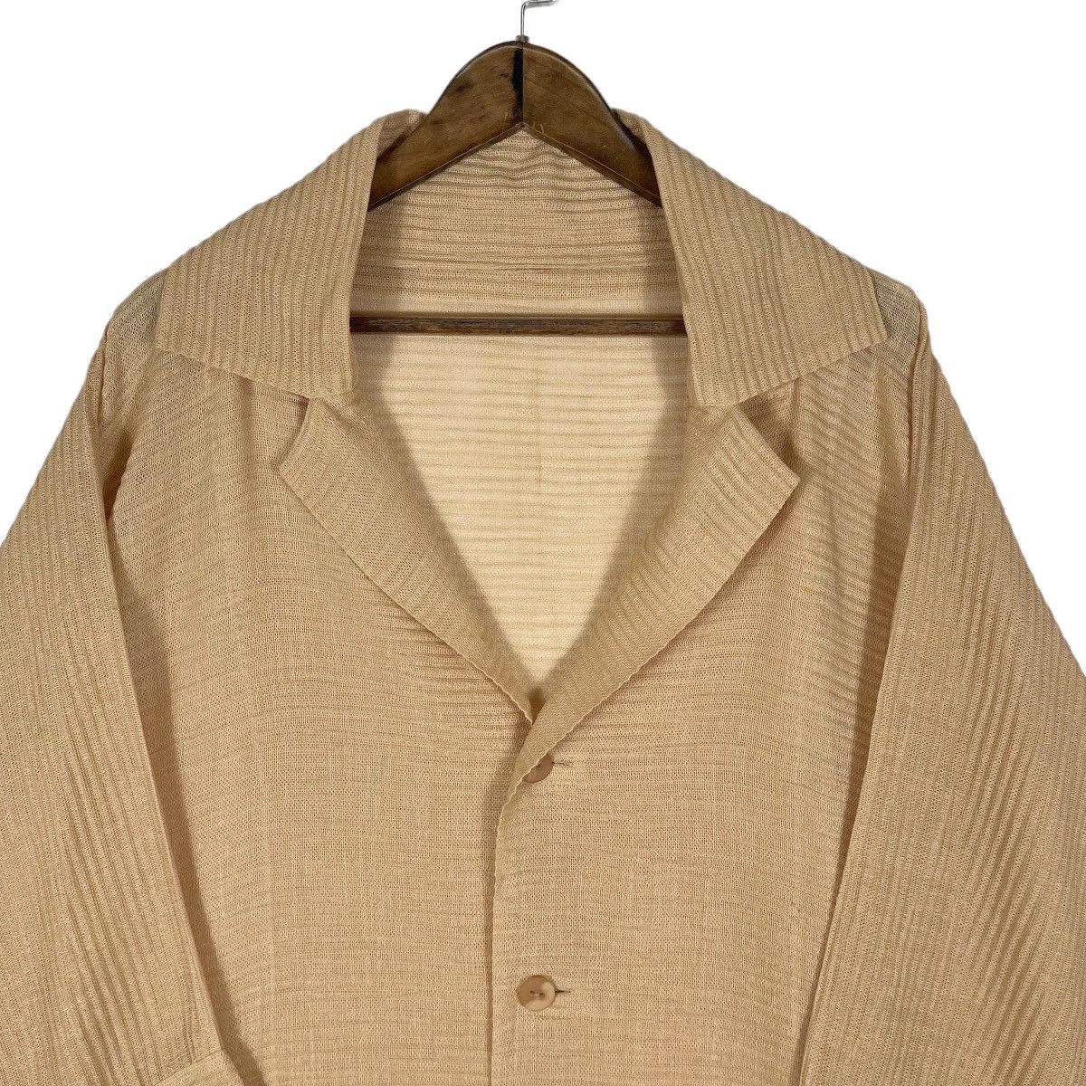 Issey Miyake × Pleats Please Issey Miyake × Tsumori Chisato Issey Miyake Baggy Brown Blouse Shirt Size L / US 10 / IT 46 - 5 Thumbnail