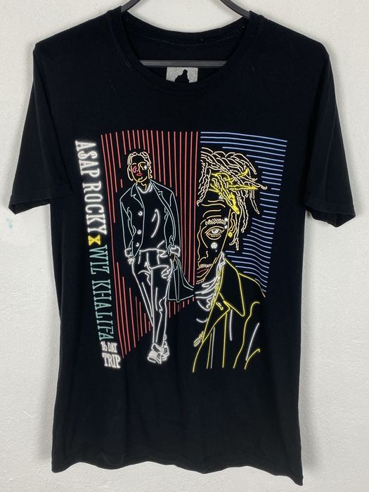 Wiz Khalifa Asap Rocky Wiz Khalifa 2015 European Tour Short Sleeve