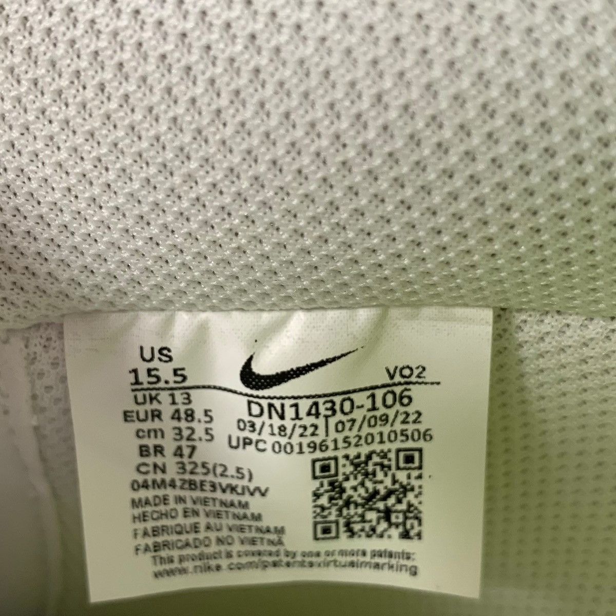Nike Nike Air Force 1 Women’s White Fossil Rose 2022 Sneakers Size US 14 / EU 47 - 6 Thumbnail