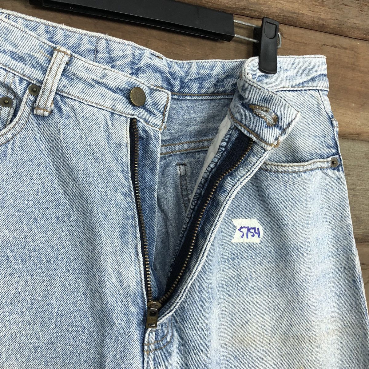 Japanese Brand EverBlue Light Blue Denim Jeans Pants #5754 Size US 29 - 8 Thumbnail