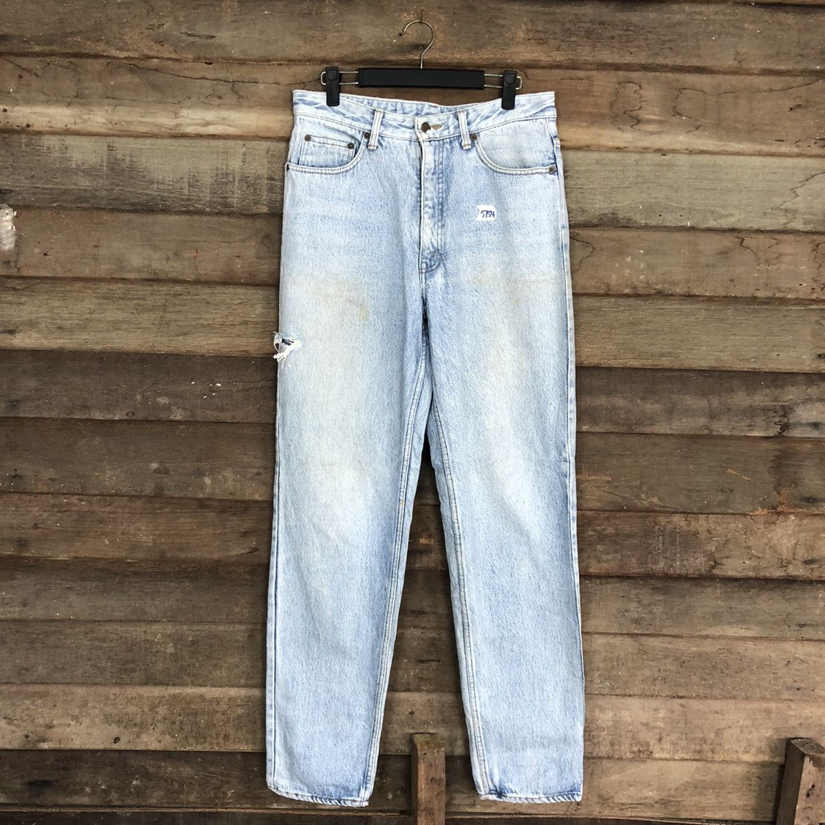 Japanese Brand EverBlue Light Blue Denim Jeans Pants #5754 Size US 29 - 1 Thumbnail