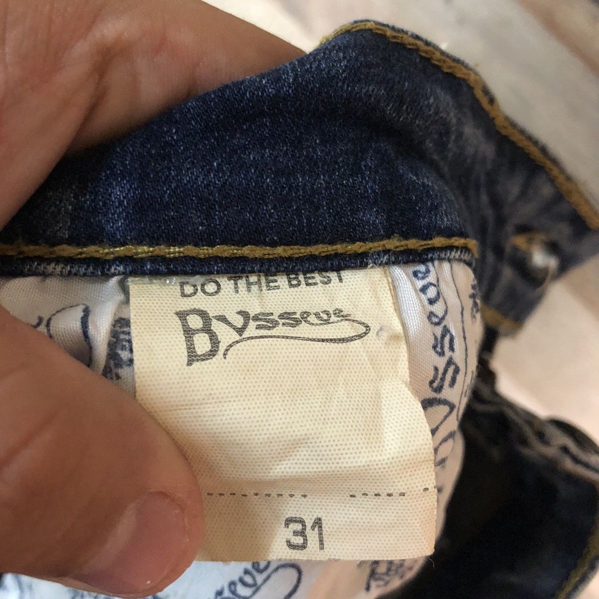 Japanese Brand Bvssyeve vintage Blue distressed Denim Jeans Pants #5757 Size 30" / US 8 / IT 44 - 15 Thumbnail