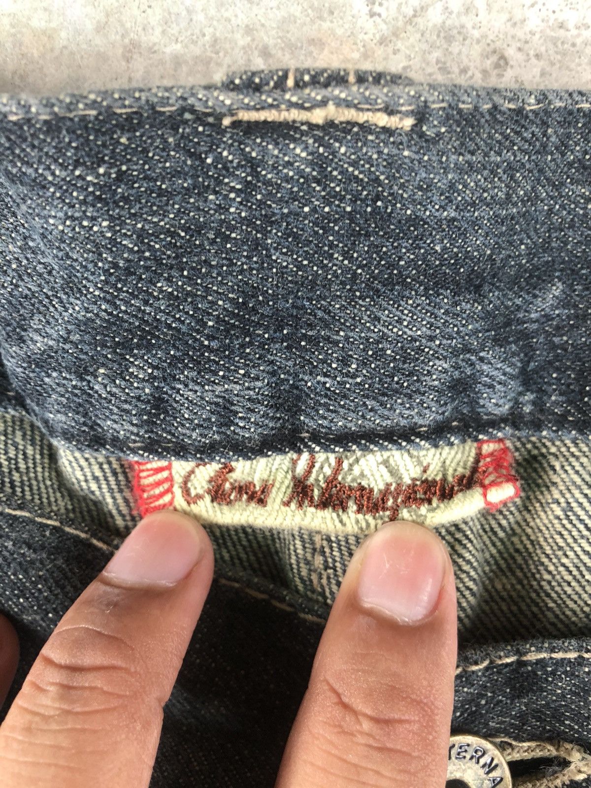 Japanese Brand Vintage GUMU Distressed Jeans Patchwork Denim Size US 35 - 16 Thumbnail