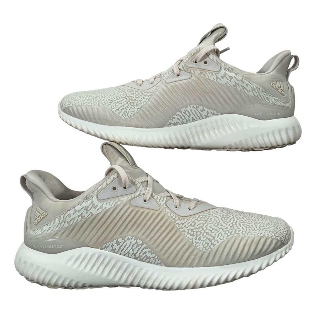 adidas gazelle silver green womens adidas Alphabounce Core Black Carbon Gold Trainers main image 0