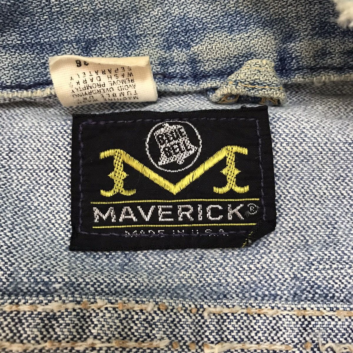 Other Distressed Vintage 70/80s Maverick Denim Trucker Jacket Size US S / EU 44-46 / 1 - 18 Thumbnail