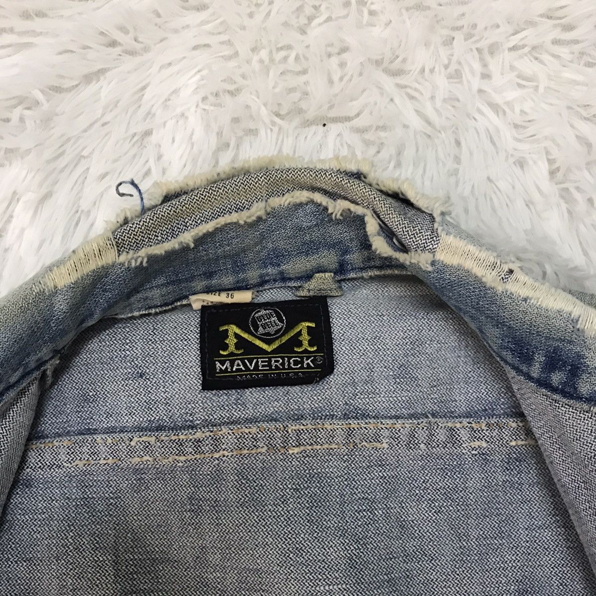 Other Distressed Vintage 70/80s Maverick Denim Trucker Jacket Size US S / EU 44-46 / 1 - 17 Thumbnail