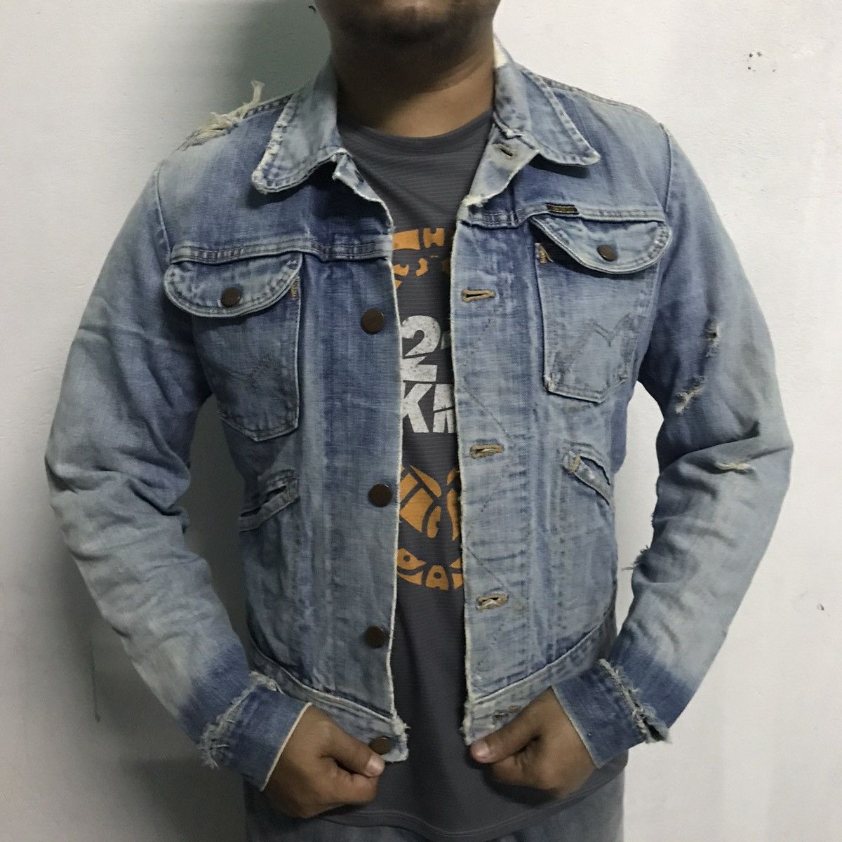 Other Distressed Vintage 70/80s Maverick Denim Trucker Jacket Size US S / EU 44-46 / 1 - 24 Thumbnail