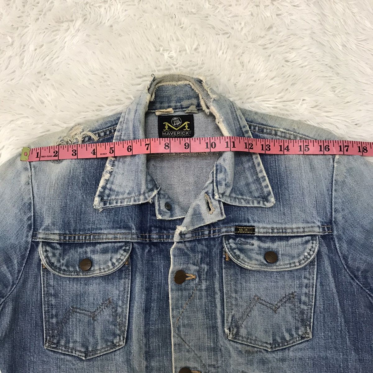 Other Distressed Vintage 70/80s Maverick Denim Trucker Jacket Size US S / EU 44-46 / 1 - 22 Thumbnail