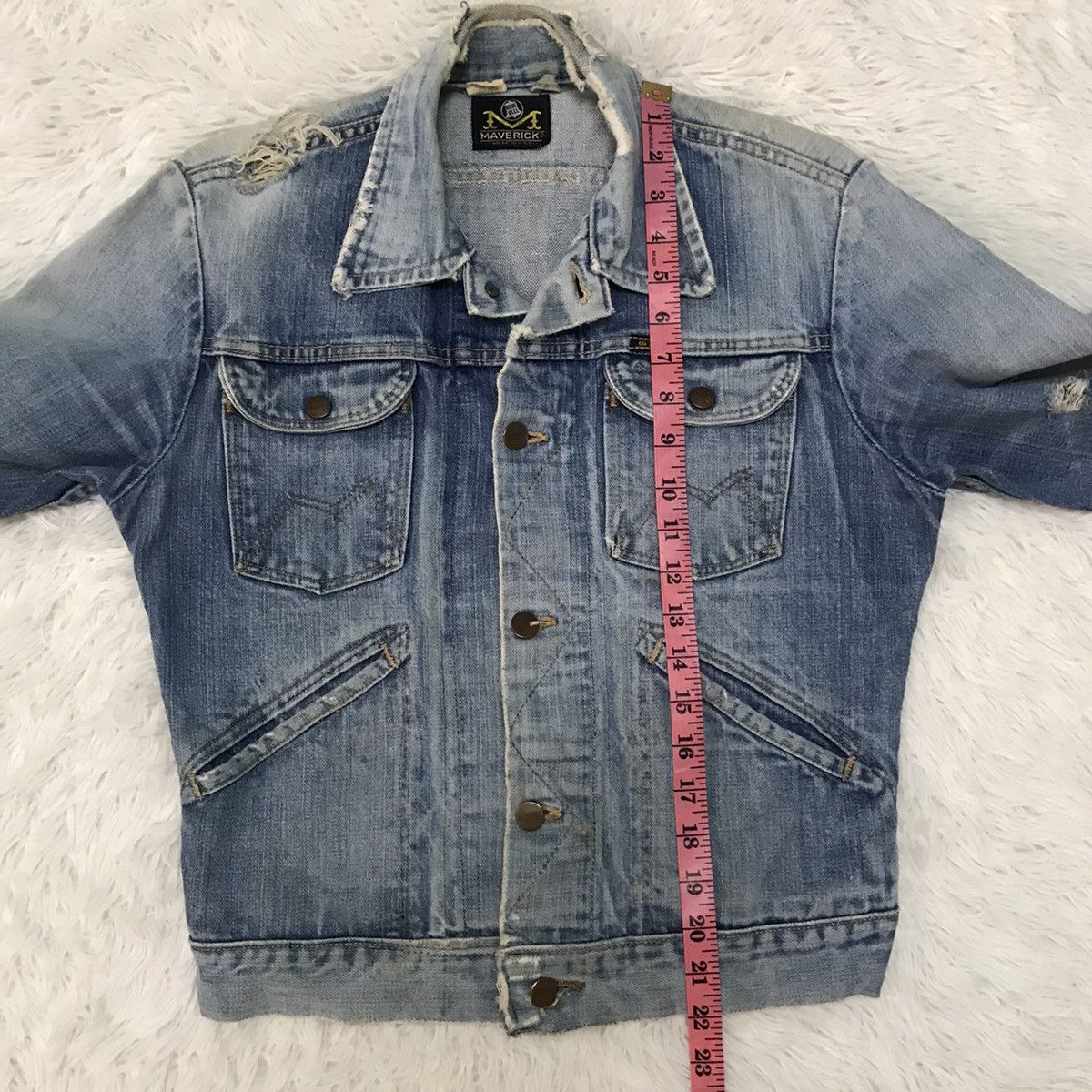 Other Distressed Vintage 70/80s Maverick Denim Trucker Jacket Size US S / EU 44-46 / 1 - 21 Thumbnail