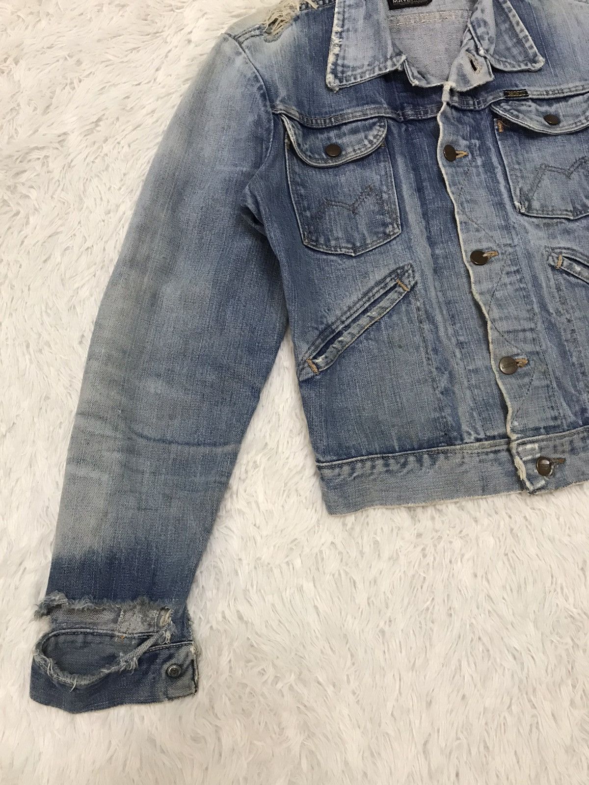 Other Distressed Vintage 70/80s Maverick Denim Trucker Jacket Size US S / EU 44-46 / 1 - 3 Thumbnail
