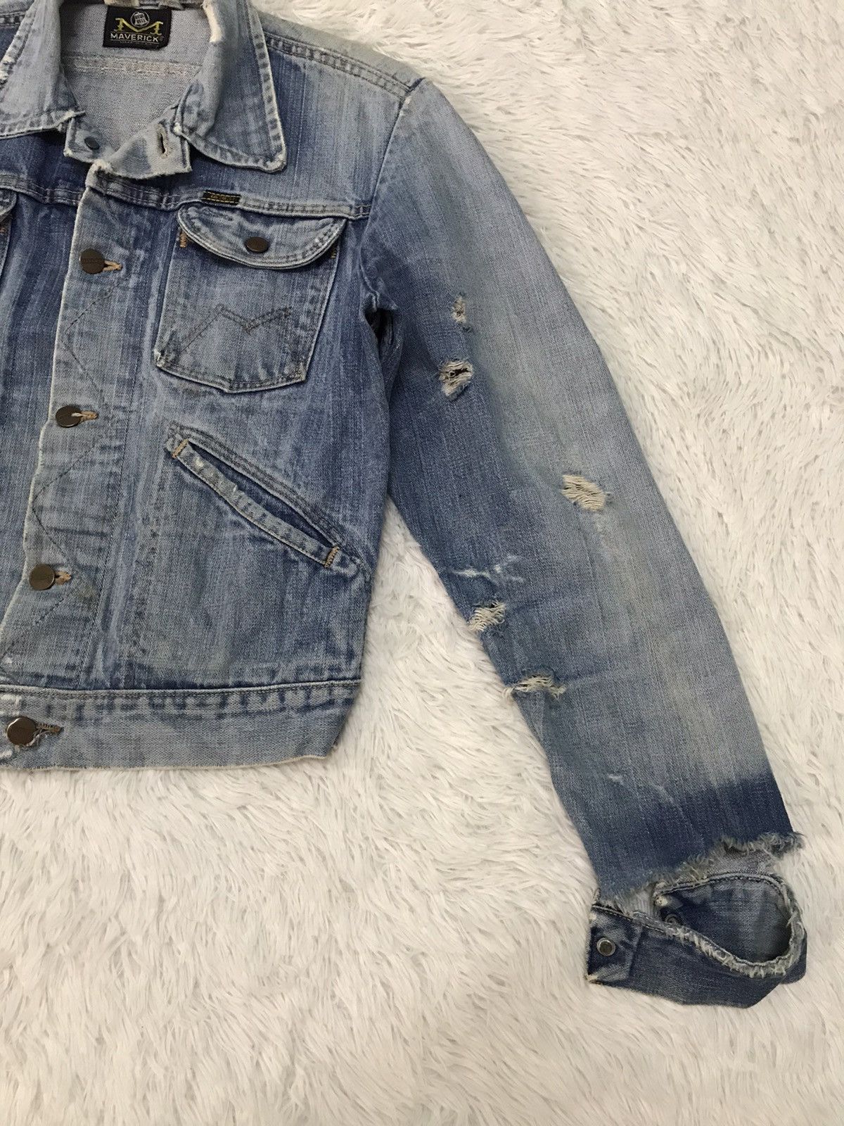 Other Distressed Vintage 70/80s Maverick Denim Trucker Jacket Size US S / EU 44-46 / 1 - 4 Thumbnail