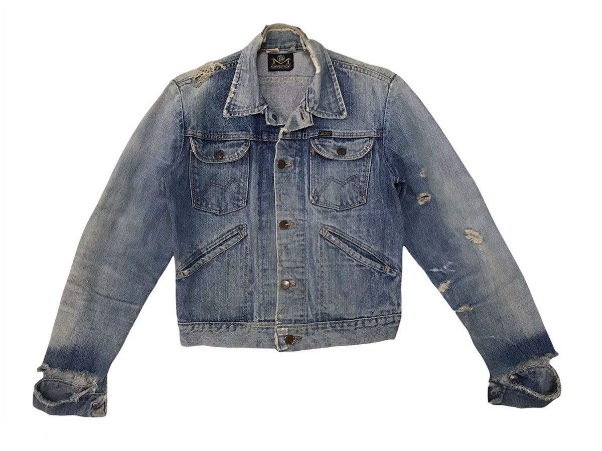 Other Distressed Vintage 70/80s Maverick Denim Trucker Jacket Size US S / EU 44-46 / 1 - 1 Thumbnail