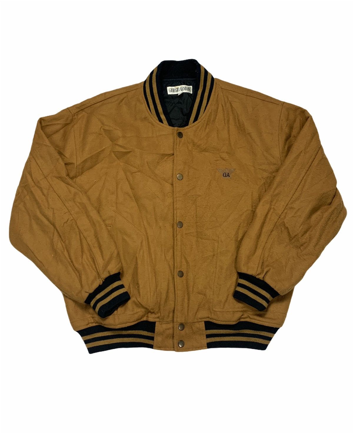 Giorgio armani snap button bomber jacket