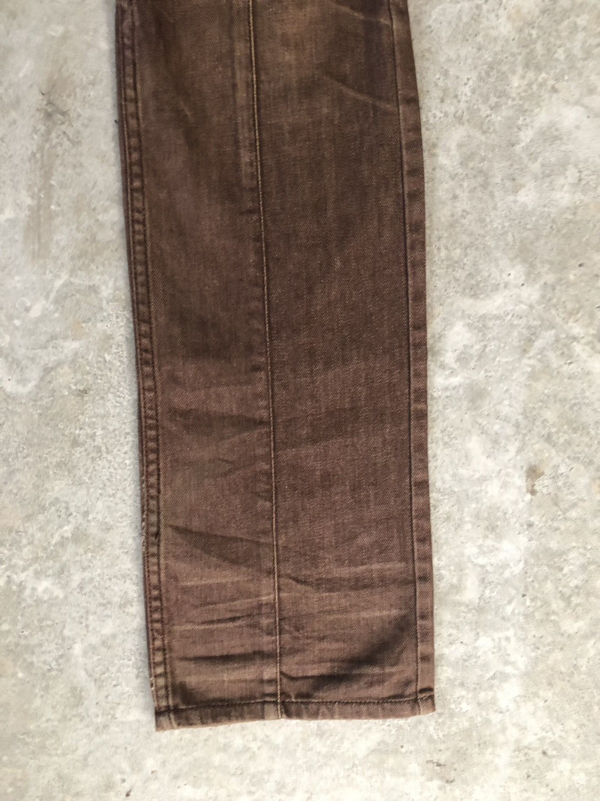 If Six Was Nine Japanese Semantic Design Flared Jeans Snake Skin Leather Size US 30 / EU 46 - 7 Thumbnail