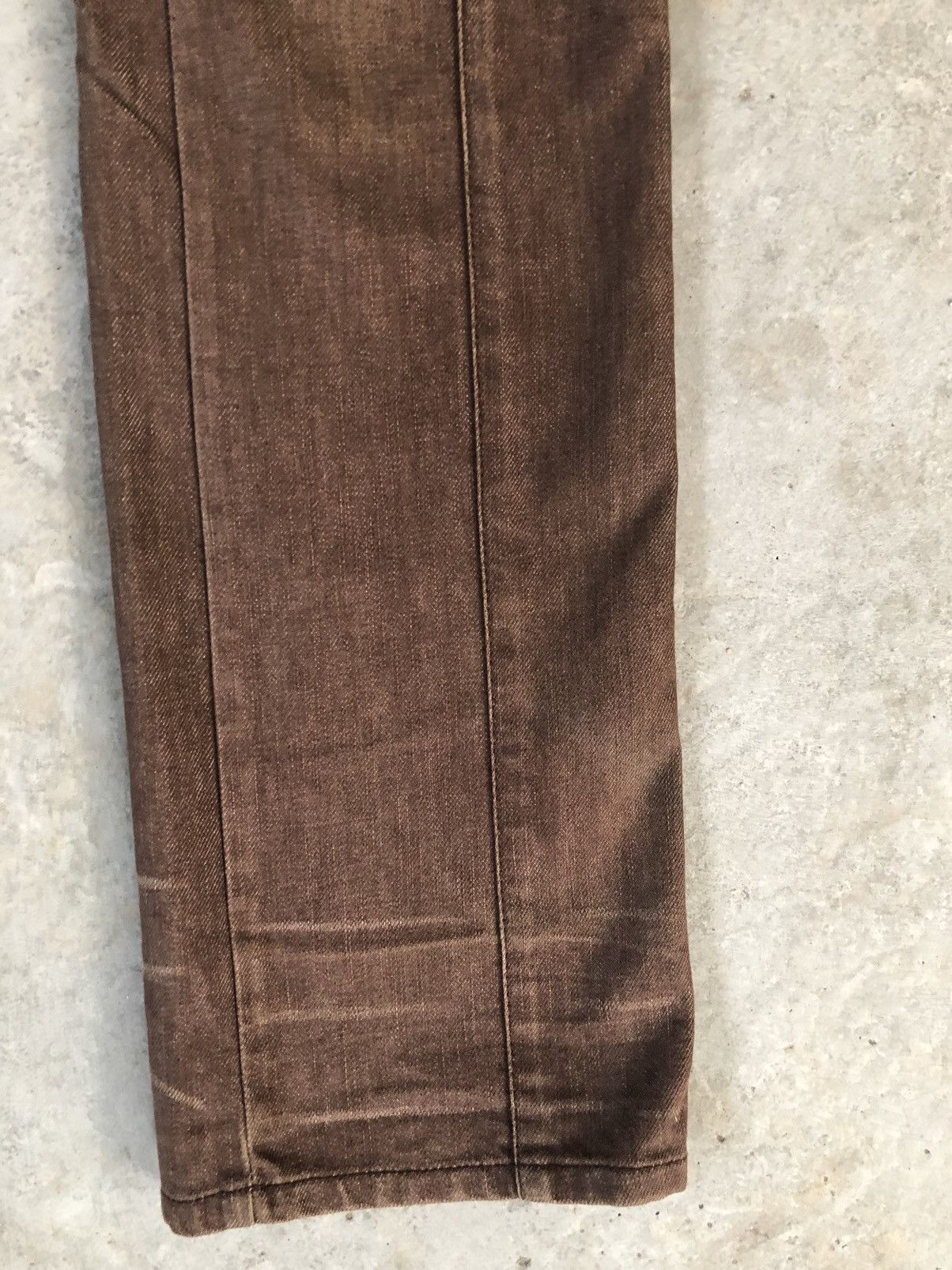 If Six Was Nine Japanese Semantic Design Flared Jeans Snake Skin Leather Size US 30 / EU 46 - 6 Thumbnail