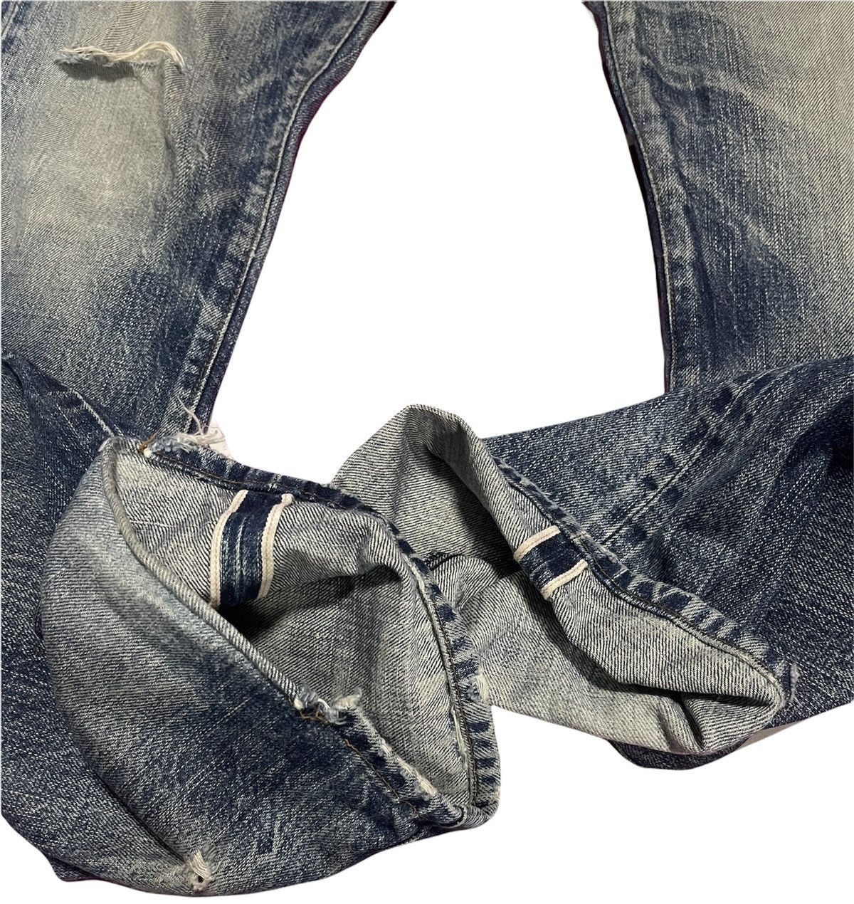 Japanese Brand PAUL SMITH JEANS SELVEDGE DESTREES JAPAN Size US 32 / EU 48 - 7 Thumbnail