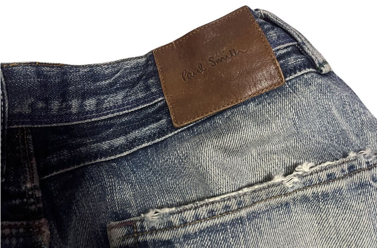 Japanese Brand PAUL SMITH JEANS SELVEDGE DESTREES JAPAN Size US 32 / EU 48 - 5 Thumbnail