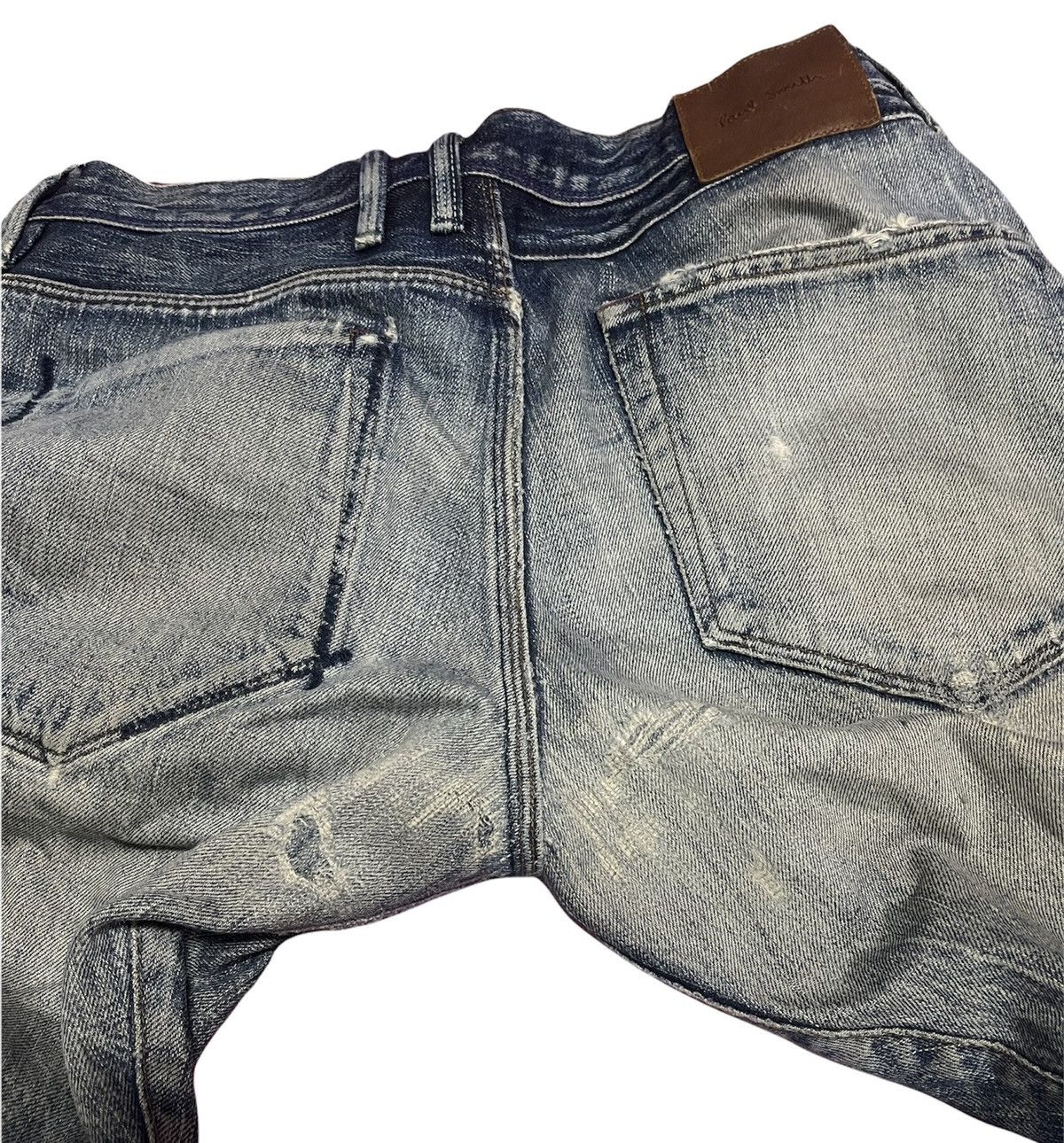 Japanese Brand PAUL SMITH JEANS SELVEDGE DESTREES JAPAN Size US 32 / EU 48 - 8 Thumbnail