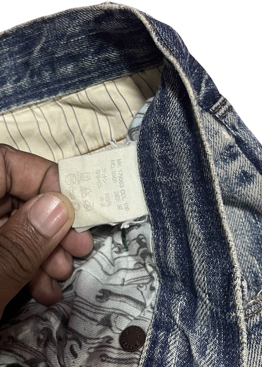 Japanese Brand PAUL SMITH JEANS SELVEDGE DESTREES JAPAN Size US 32 / EU 48 - 4 Thumbnail