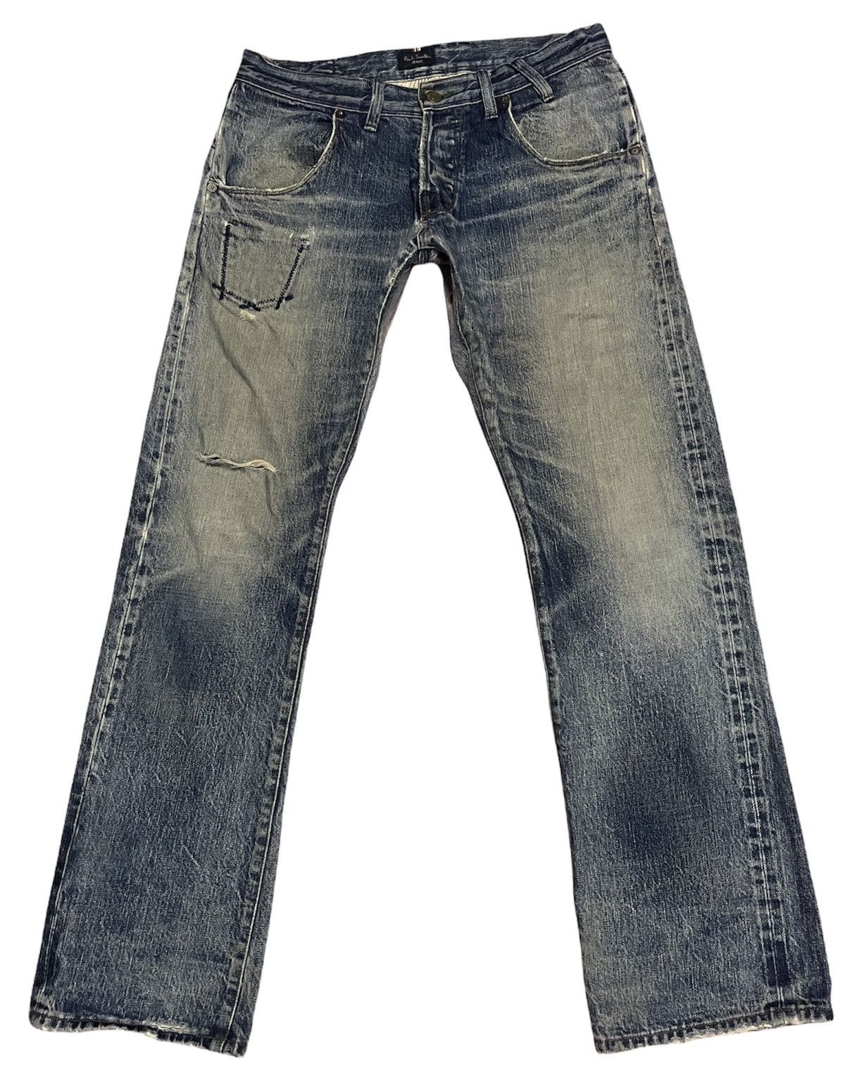 Japanese Brand PAUL SMITH JEANS SELVEDGE DESTREES JAPAN Size US 32 / EU 48 - 1 Thumbnail
