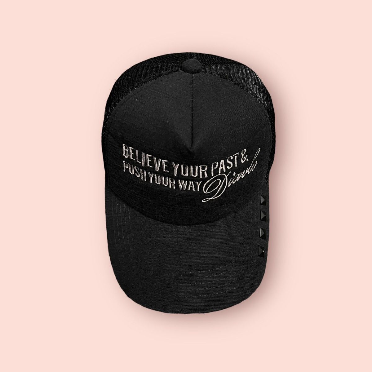 Japanese Brand × Vintage VINTAGE DIAVLO EMBROIDERED SCRIPT TRUCKER SNAPBACK Size ONE SIZE - 6 Thumbnail