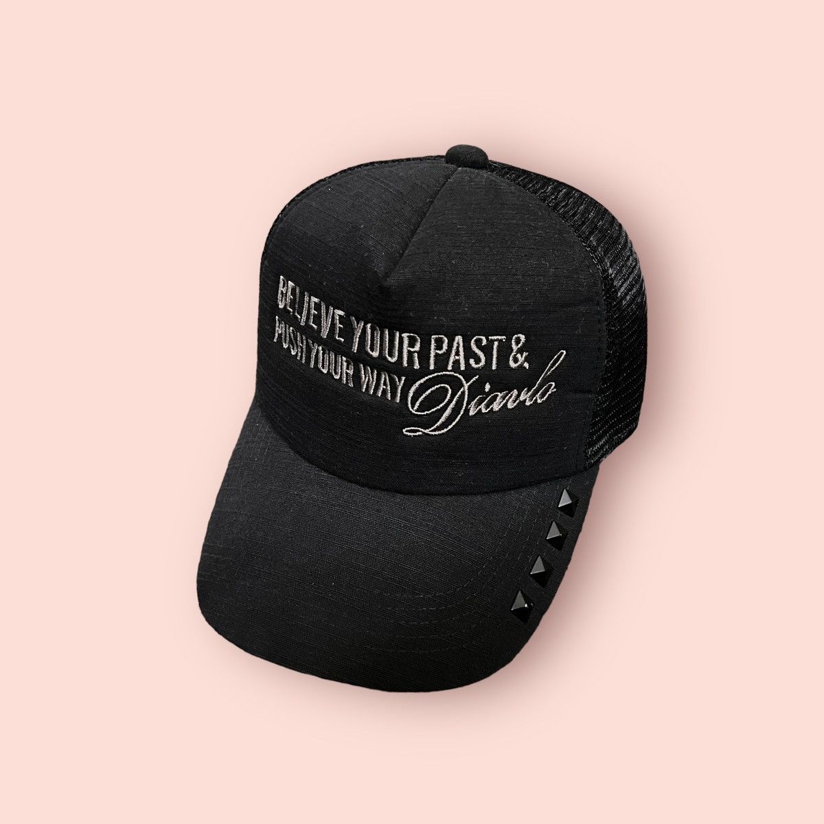 Japanese Brand × Vintage VINTAGE DIAVLO EMBROIDERED SCRIPT TRUCKER SNAPBACK Size ONE SIZE - 7 Thumbnail