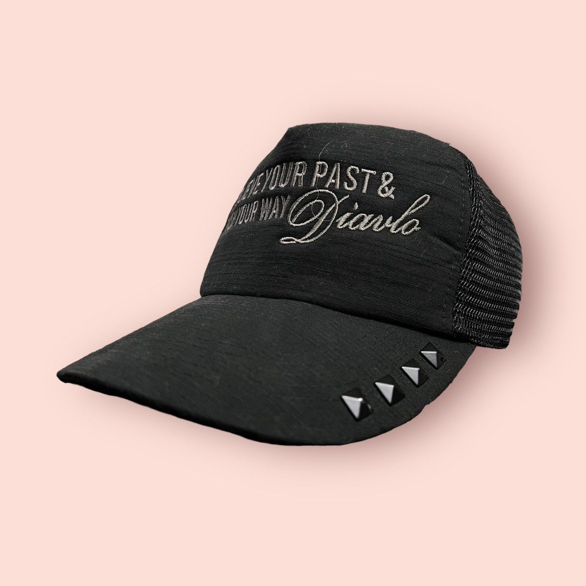 Japanese Brand × Vintage VINTAGE DIAVLO EMBROIDERED SCRIPT TRUCKER SNAPBACK Size ONE SIZE - 3 Thumbnail