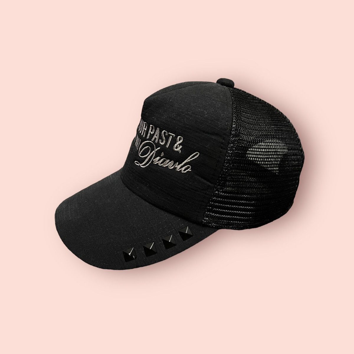 Japanese Brand × Vintage VINTAGE DIAVLO EMBROIDERED SCRIPT TRUCKER SNAPBACK Size ONE SIZE - 9 Thumbnail