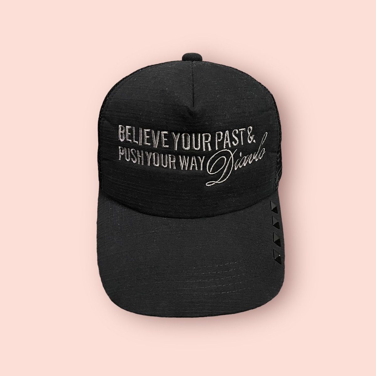 Japanese Brand × Vintage VINTAGE DIAVLO EMBROIDERED SCRIPT TRUCKER SNAPBACK Size ONE SIZE - 5 Thumbnail