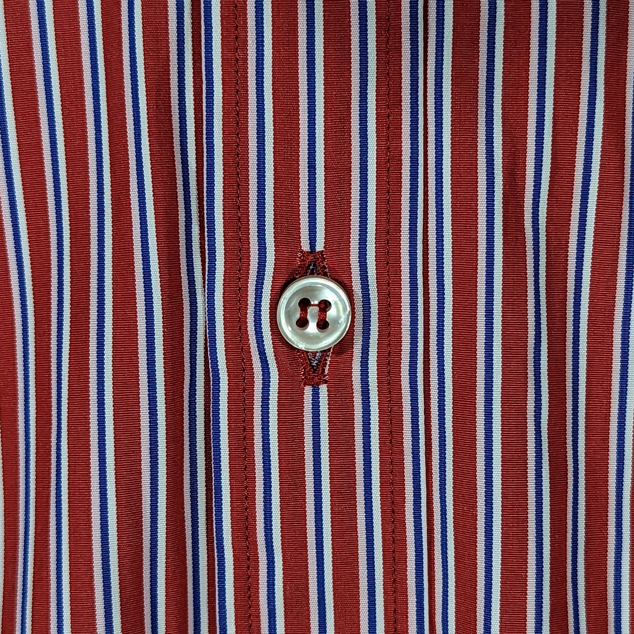Paul & Shark Paul & Shark Men's Short Sleeve Striped Shirt Made In Italy Size US M / EU 48-50 / 2 - 23 Thumbnail