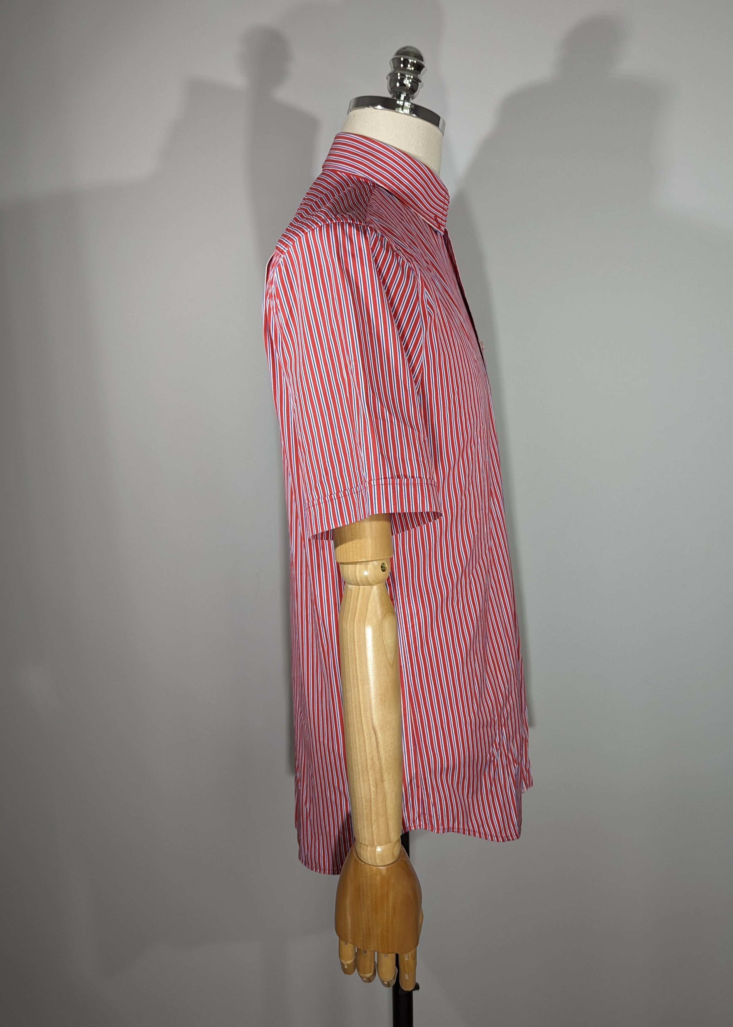 Paul & Shark Paul & Shark Men's Short Sleeve Striped Shirt Made In Italy Size US M / EU 48-50 / 2 - 12 Thumbnail