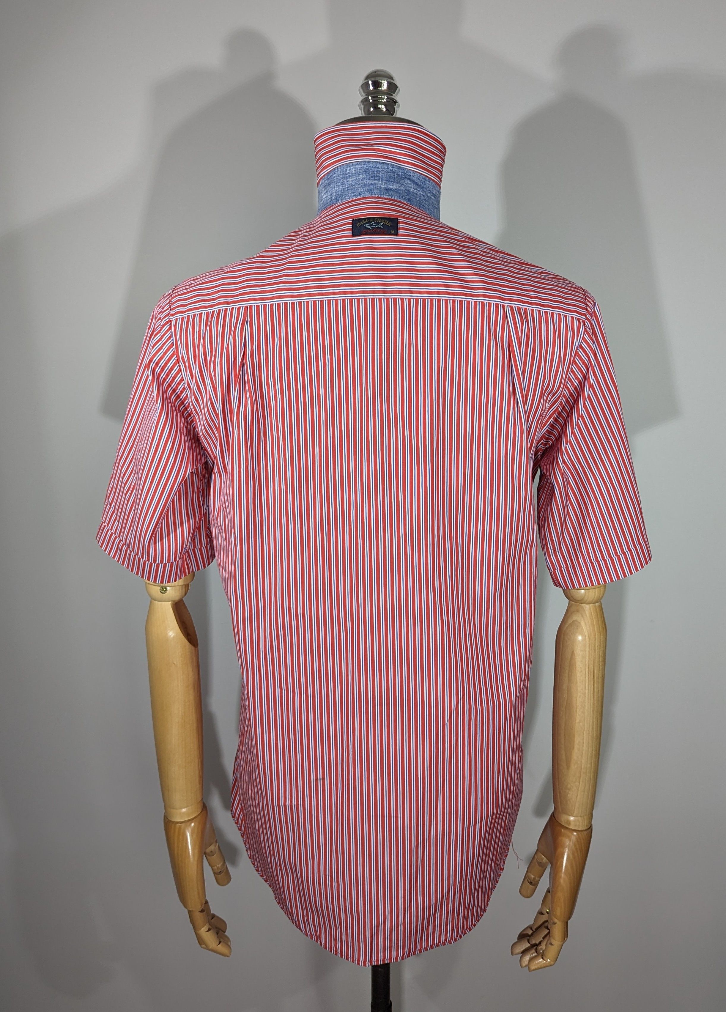 Paul & Shark Paul & Shark Men's Short Sleeve Striped Shirt Made In Italy Size US M / EU 48-50 / 2 - 14 Thumbnail