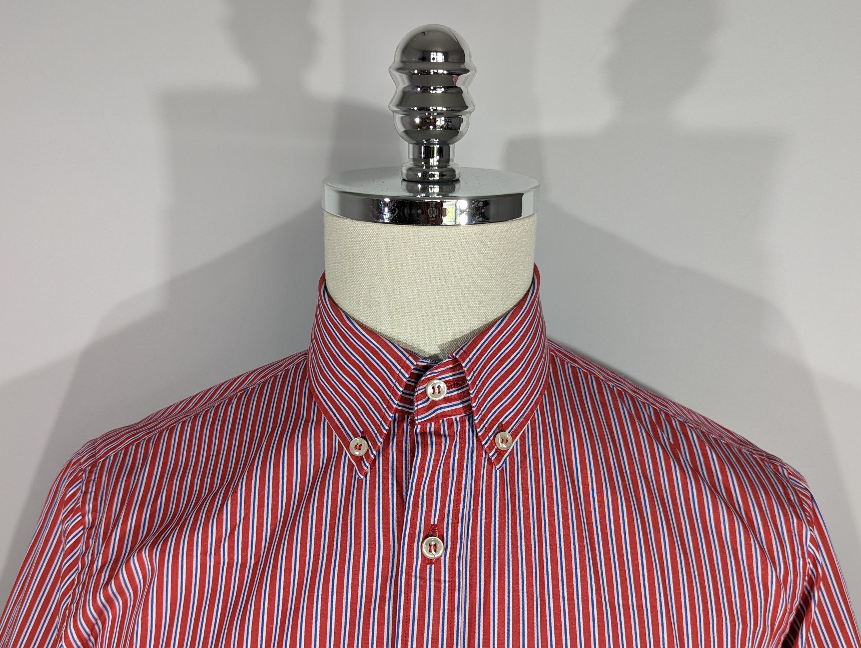 Paul & Shark Paul & Shark Men's Short Sleeve Striped Shirt Made In Italy Size US M / EU 48-50 / 2 - 2 Thumbnail