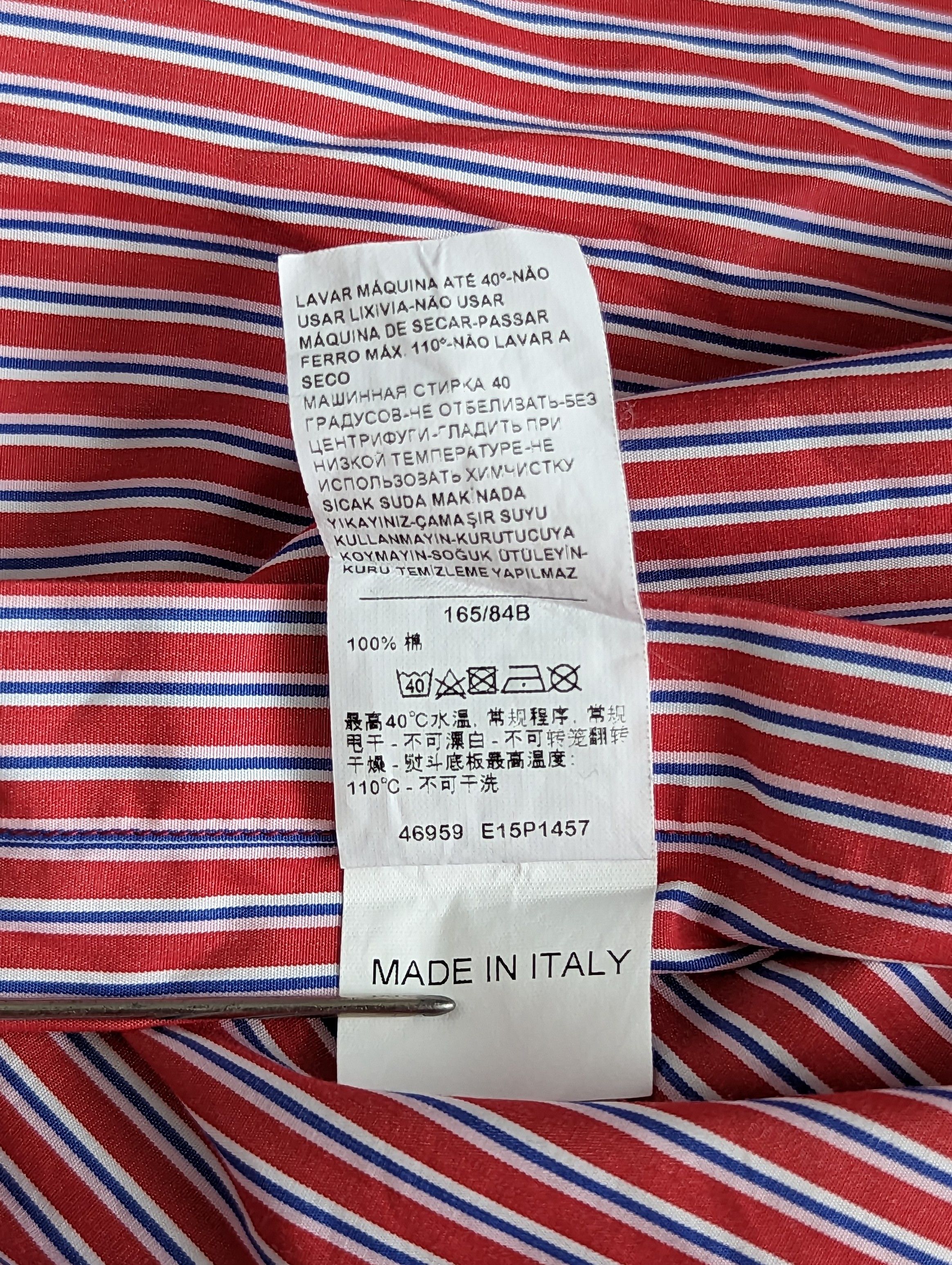 Paul & Shark Paul & Shark Men's Short Sleeve Striped Shirt Made In Italy Size US M / EU 48-50 / 2 - 17 Thumbnail
