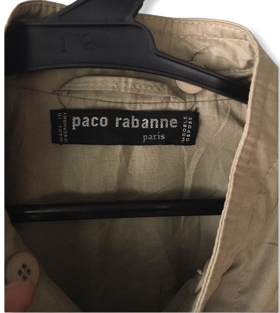 Paco Rabanne PACO RABBANE PARIS CREAM SIZE S TRENCE COAT Size ONE SIZE - 4 Thumbnail