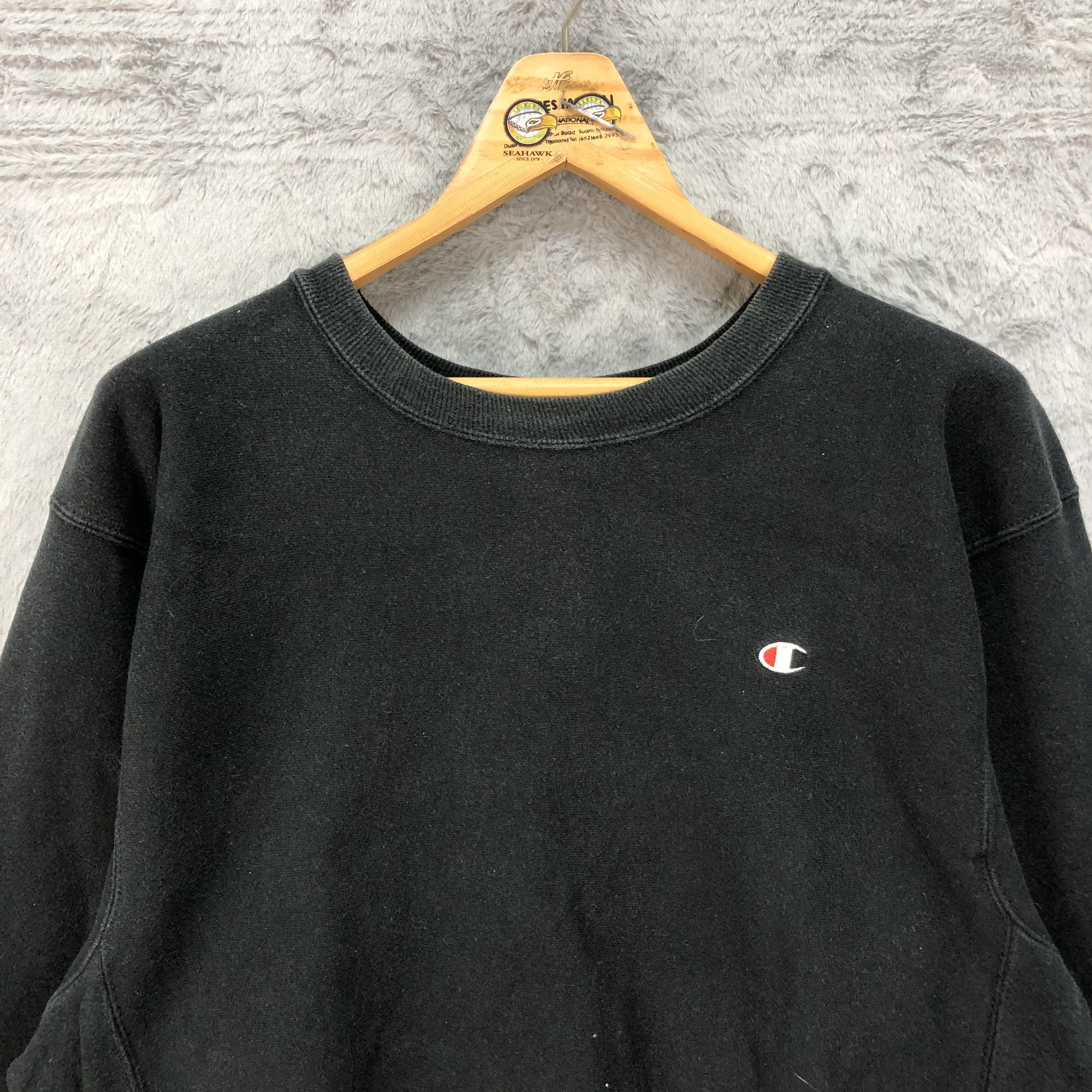 Champion Rare Champion Reverse Weave Black Sweatshirts #4572-159 Size US M / EU 48-50 / 2 - 2 Thumbnail