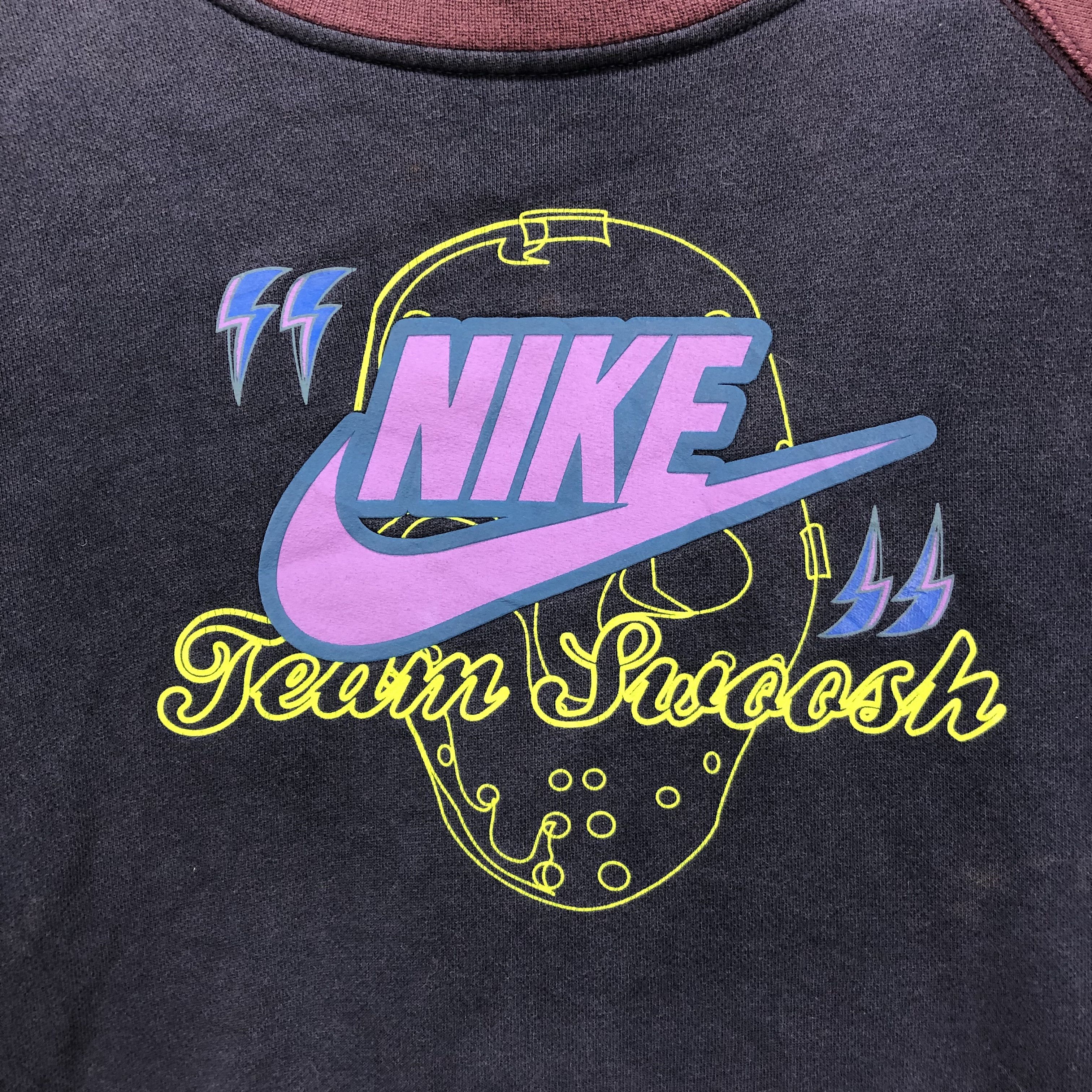 Nike Nike Team Swoosh Big Logo Colorblock Sweater #5403-188 Size US L / EU 52-54 / 3 - 3 Thumbnail