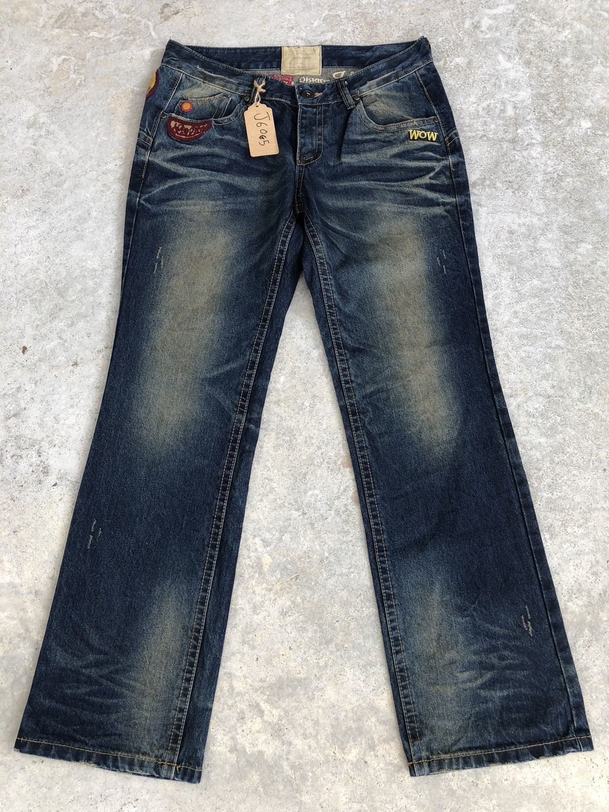 Japanese Brand Rare Yoshitomo Nara Lolita Distressed Jeans Size US 34 / EU 50 - 3 Thumbnail