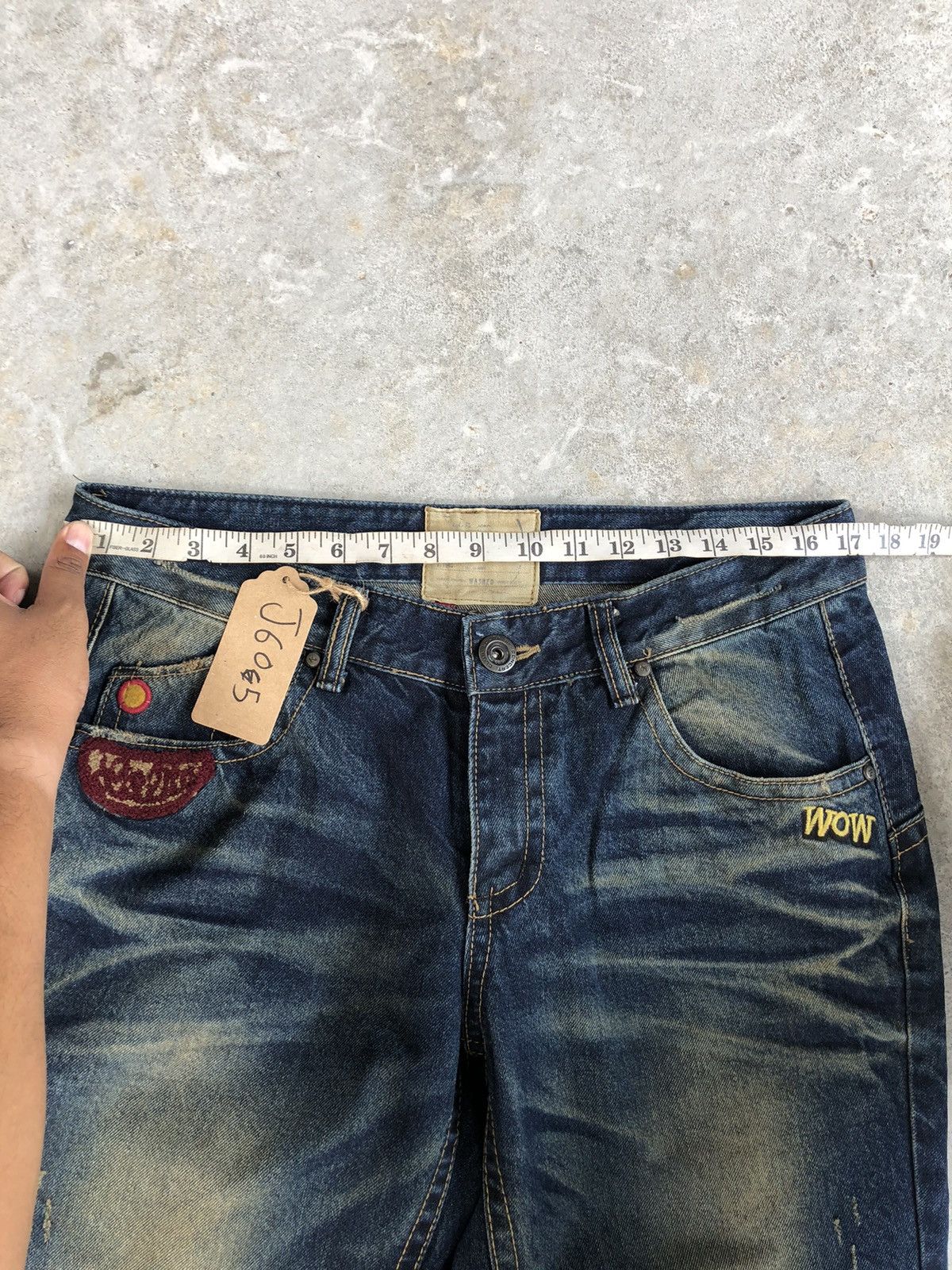 Japanese Brand Rare Yoshitomo Nara Lolita Distressed Jeans Size US 34 / EU 50 - 18 Thumbnail