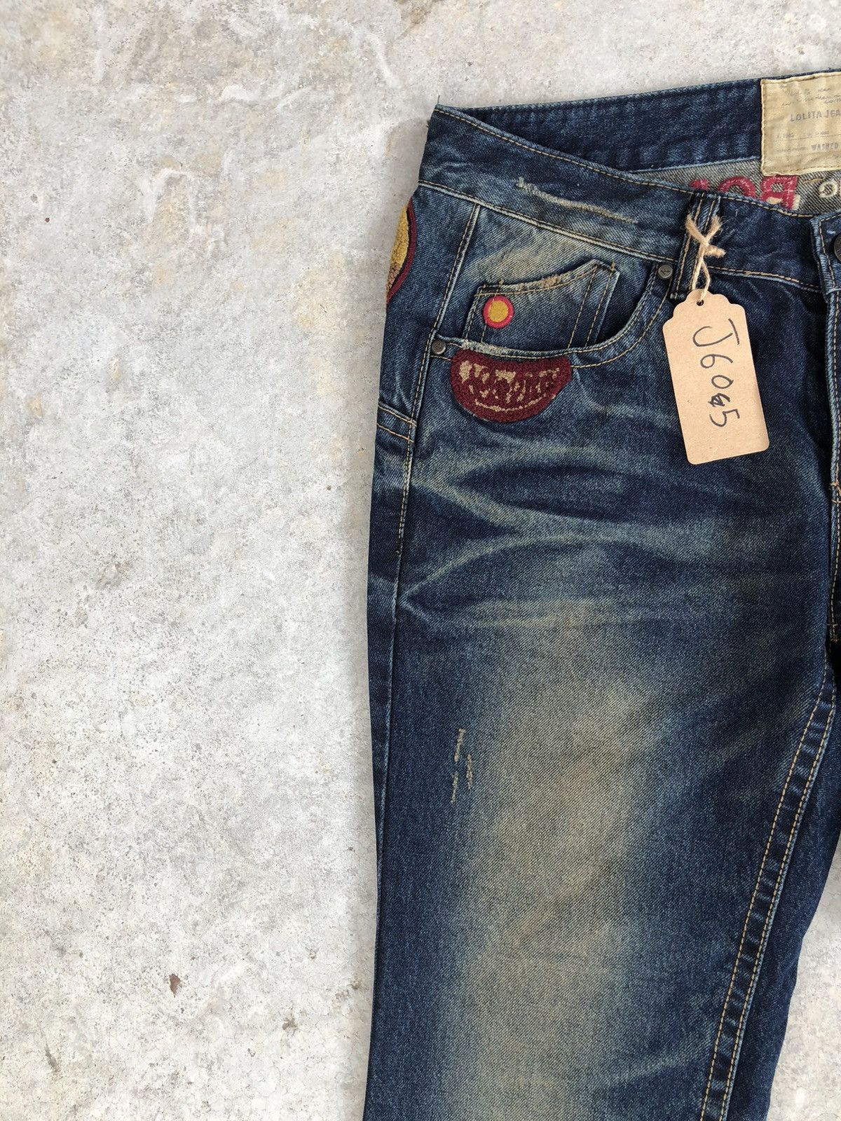Japanese Brand Rare Yoshitomo Nara Lolita Distressed Jeans Size US 34 / EU 50 - 4 Thumbnail